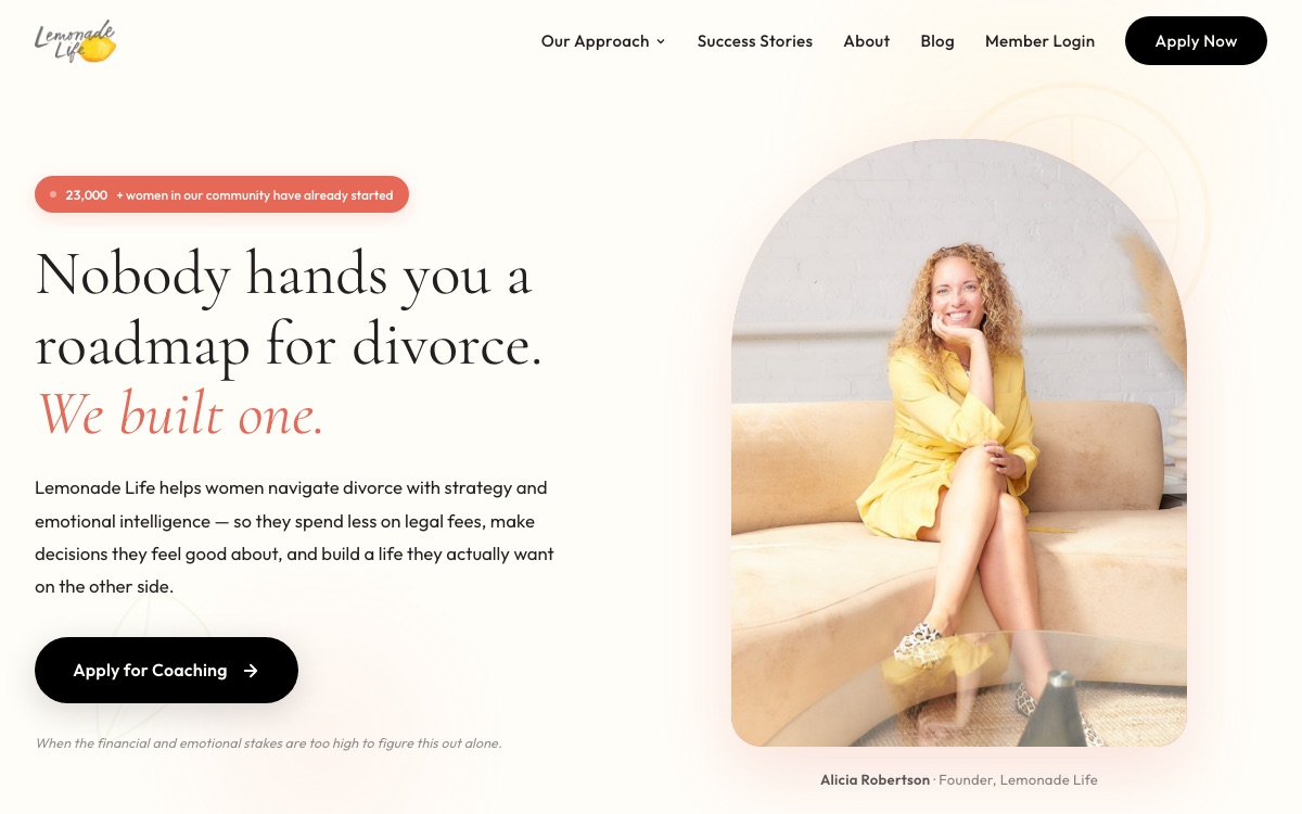 Lemonade Life website preview